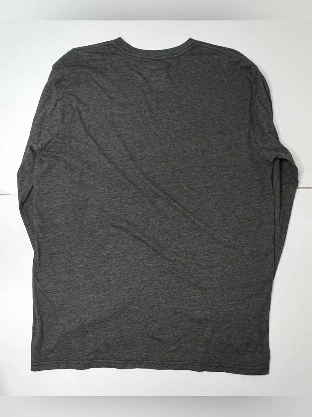 The North Face Charcoal Gray Long Sleeve Logo Graphic Tee - Men's Large